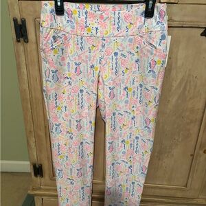 Lilly Pulitzer Corso Pant in Pink, Blue, and Yellow NWT Sz 8